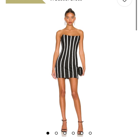 COPY - X Revolve Adena Dress in Black and Ivory - Picture 1 of 6